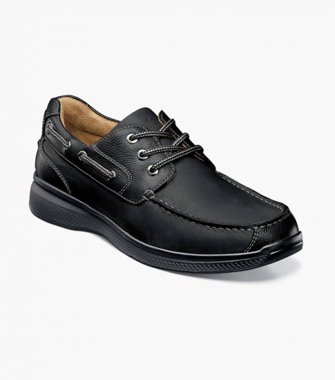 Florsheim Men's Great Lakes Moc Toe Oxford - Black CH - Click Image to Close