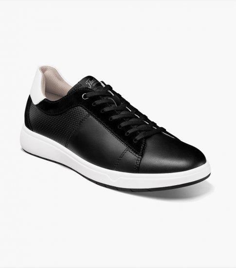 Florsheim Men's Heist Lace To Toe Sneaker - Black - Click Image to Close