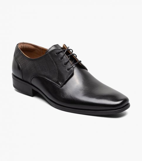 Florsheim Men's Jackson Plain Toe Oxford - Black - Click Image to Close