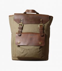 Florsheim Orazio Canvas/Leather Backpack - Green