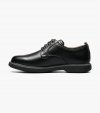 Florsheim Supacush Jr. Boys Plain Toe Oxford - Black Tumbled