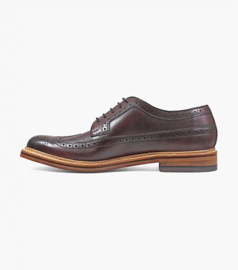 Florsheim Men's Kenmoor II Wingtip Oxford - Burgundy - Click Image to Close