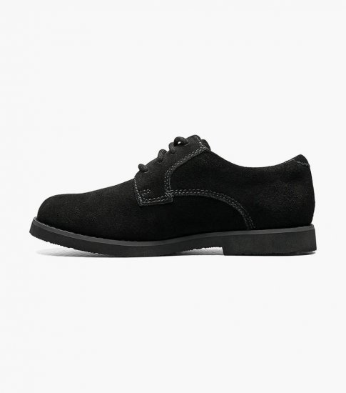 Florsheim Kearny Jr. Boys Plain Toe Oxford - Black - Click Image to Close