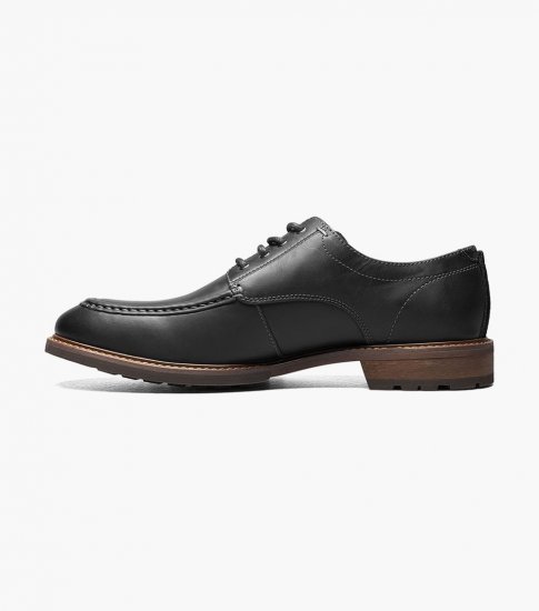 Florsheim Men's Lodge Moc Toe Oxford - Black CH - Click Image to Close