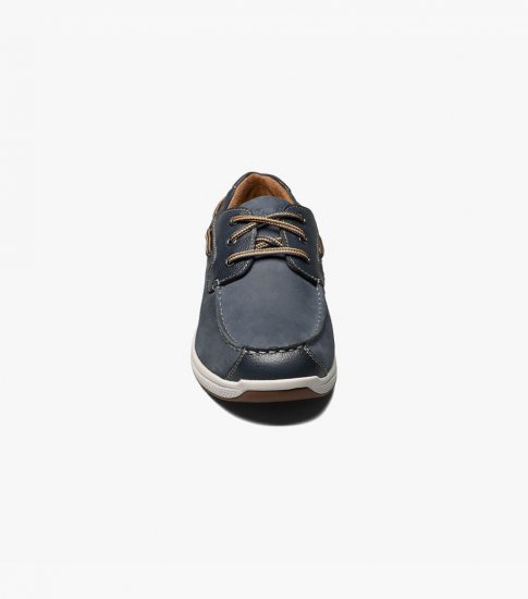 Florsheim Men's Great Lakes Moc Toe Oxford - Indigo - Click Image to Close