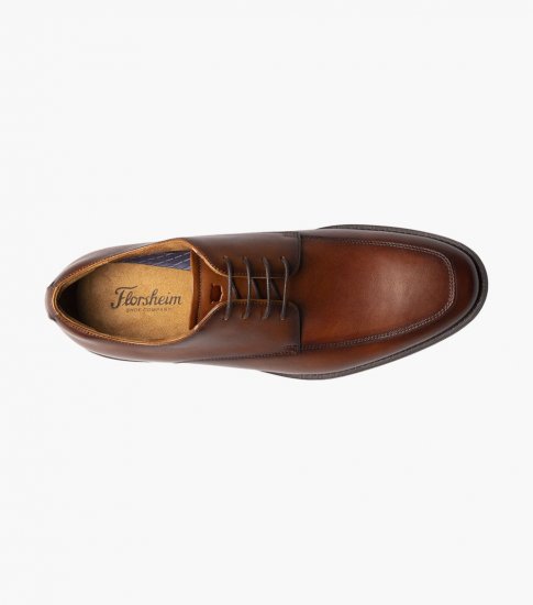 Florsheim Men's Santucci Moc Toe Oxford - Cognac - Click Image to Close