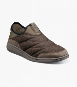 Florsheim Men's Java Wool Moc Toe Slip On - Brown