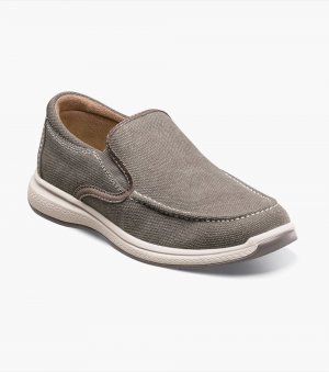 Florsheim Venture Jr. Canvas Venetian Slip On - Gray