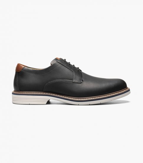 Florsheim Men's Norwalk Plain Toe Oxford - Black CH - Click Image to Close