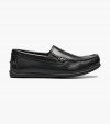 Florsheim Jasper Jr. Boys Moc Toe Venetian Loafer - Black