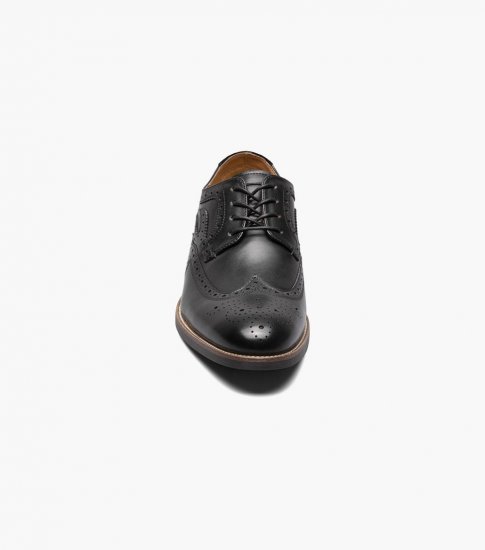 Florsheim Men's Uptown Spicy Wingtip Oxford - Black - Click Image to Close