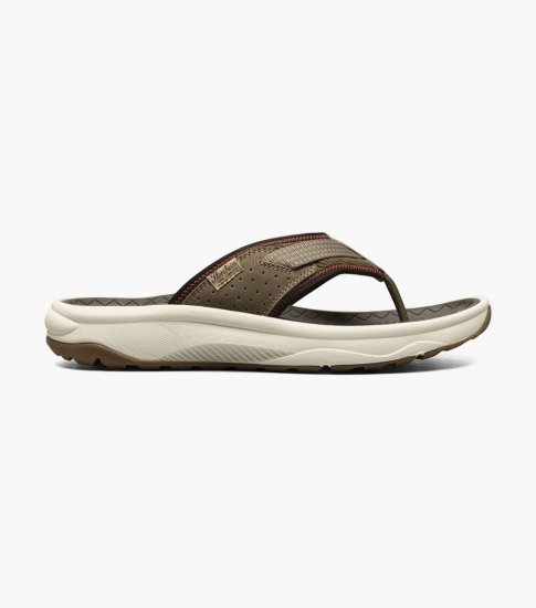 Florsheim Men's Tread Lite Thong Sandal - Taupe - Click Image to Close