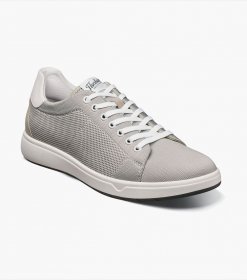 Florsheim Men's Heist Knit Lace to Toe Sneaker - Oyster Knit  Florsheim Men's Heist Knit Lace to Toe Sneaker - Oyster Knit
