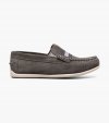 Florsheim Jasper Jr. Boys Moc Toe Strap Loafer - Gray Suede