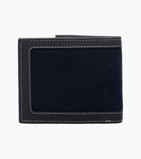 Florsheim Damon Bi-Fold Wallet - Navy - Click Image to Close