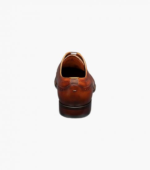 Florsheim Men's Sorrento Wingtip Oxford - Cognac - Click Image to Close