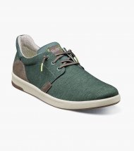 Florsheim Men's Crossover Canvas Plain Toe Slip On - Green Multi