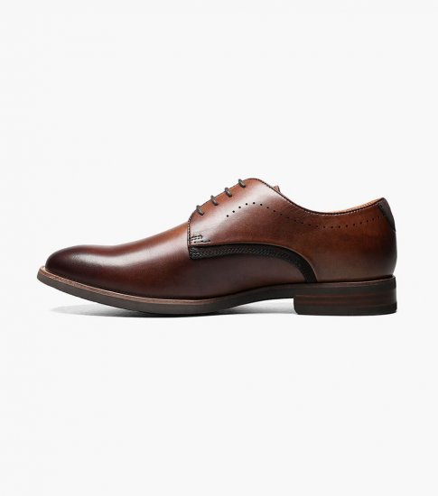 Florsheim Men's Uptown Plain Toe Oxford - Cognac - Click Image to Close