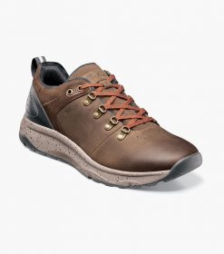 Florsheim Men's Tread Lite Plain Toe Lace Up Sneaker - Brown CH Florsheim Men's Tread Lite Plain Toe Lace Up Sneaker - Brown CH