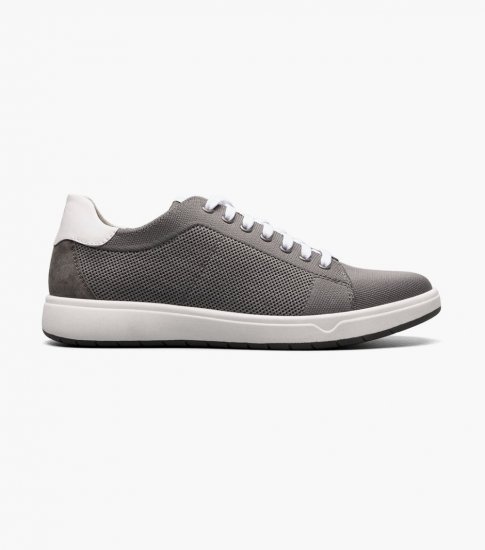 Florsheim Men's Heist Knit Lace to Toe Sneaker - Gray - Click Image to Close