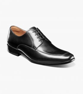 Florsheim Men's Postino Moc Toe Oxford - Black Smooth