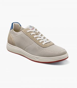 Florsheim Men's Heist Knit 6-Eye Lace To Toe Sneaker - Ice