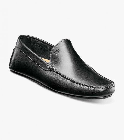 Florsheim Men's Comet Moc Toe Venetian Driver - Black - Click Image to Close