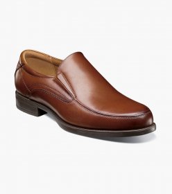 Florsheim Men's Midtown Moc Toe Slip On - Cognac Florsheim Men's Midtown Moc Toe Slip On - Cognac