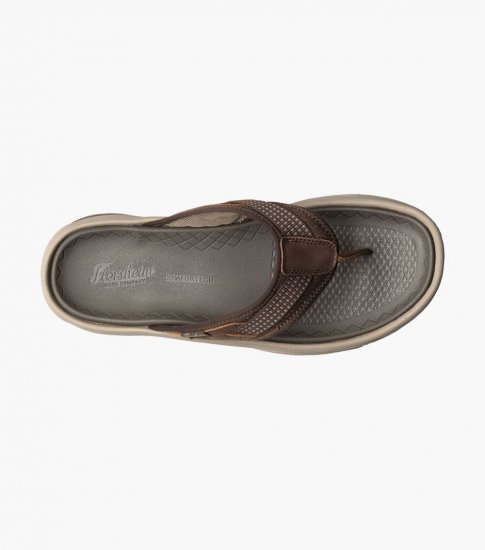 Florsheim Men's Tread Lite Thong Sandal - Brown CH - Click Image to Close