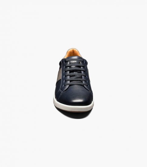 Florsheim Men's Crossover Lace To Toe Sneaker - Navy - Click Image to Close