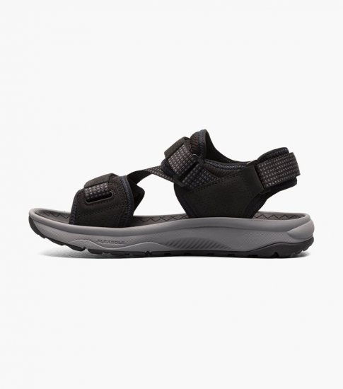 Florsheim Men's Tread Lite River Sandal - Black - Click Image to Close