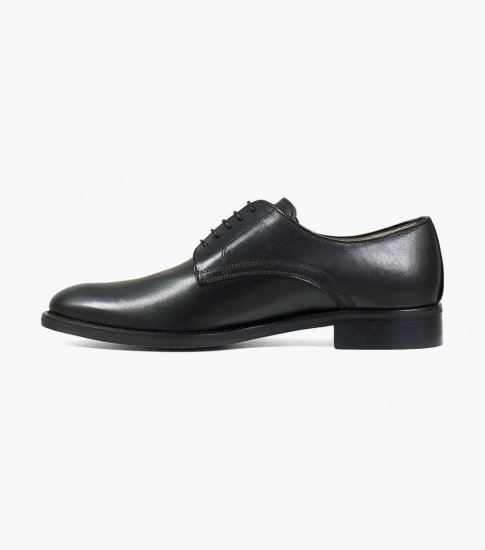 Florsheim Men's Russell Plain Toe Oxford - Black - Click Image to Close