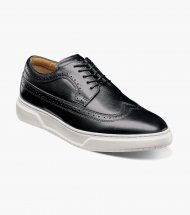 Florsheim Men's Premier Wingtip Lace Up Sneaker - Black