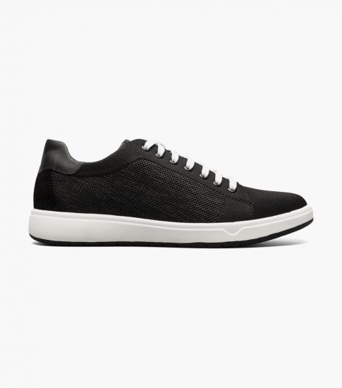 Florsheim Men's Heist Knit Lace to Toe Sneaker - Black - Click Image to Close