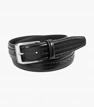 Florsheim Boselli Center Brogue Belt - Black