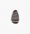 Florsheim Jasper Jr. Boys Moc Toe Strap Loafer - Gray Suede