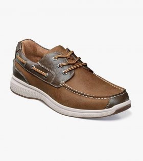 Florsheim Men's Great Lakes Moc Toe Oxford - Stone