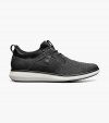 Florsheim Men's Venture Knit Plain Toe Lace Up Sneaker - Black