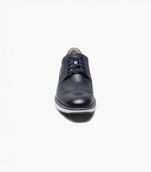 Florsheim Men's Frenzi Wingtip Oxford - Navy - Click Image to Close