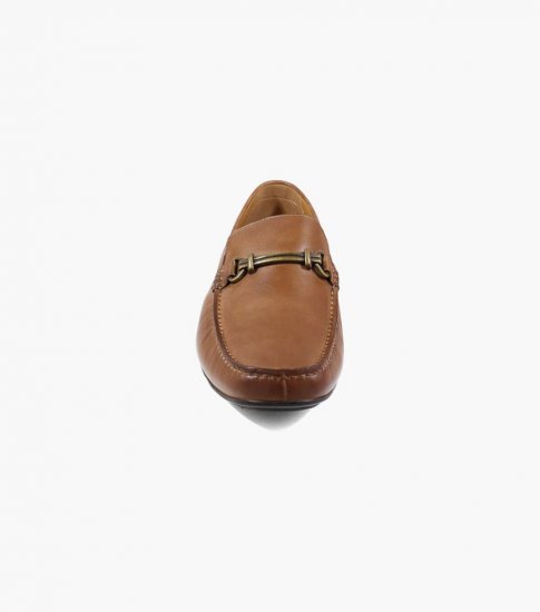 Florsheim Men's Dubino Moc Toe Bit Loafer - Cognac - Click Image to Close