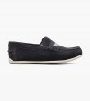 Florsheim Jasper Jr. Boys Moc Toe Strap Loafer - Navy Suede