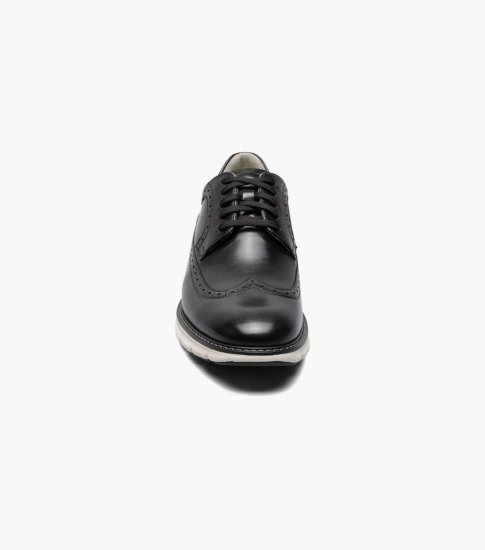 Florsheim Men's Frenzi Wingtip Oxford - Black - Click Image to Close