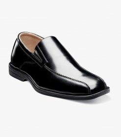 Florsheim Reveal Jr. Boys Bike Toe Slip On - Black