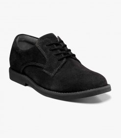 Florsheim Kearny Jr. Boys Plain Toe Oxford - Black Florsheim Kearny Jr. Boys Plain Toe Oxford - Black