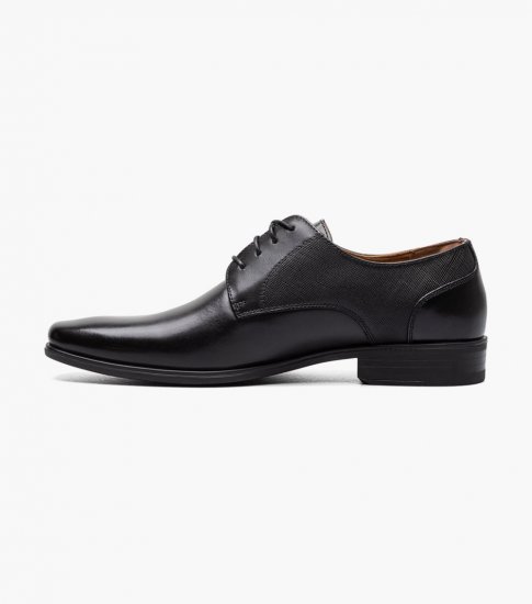 Florsheim Men's Jackson Plain Toe Oxford - Black - Click Image to Close