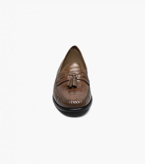 Florsheim Men's Pisa Moc Toe Tassel Loafer - Cognac - Click Image to Close