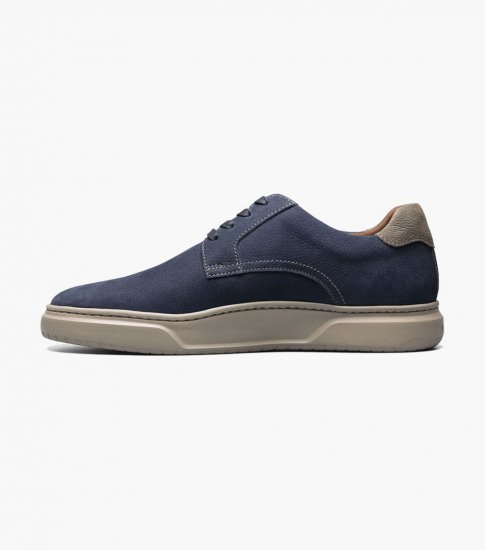 Florsheim Men's Premier Plain Toe Lace Up Sneaker - Navy - Click Image to Close