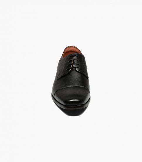 Florsheim Men's Angelo Cap Toe Oxford - Black - Click Image to Close