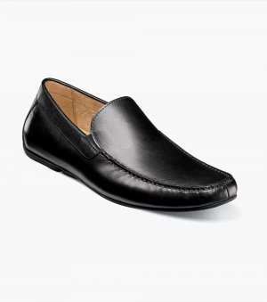 Florsheim Men's Talladega Moc Toe Venetian Driver - Black