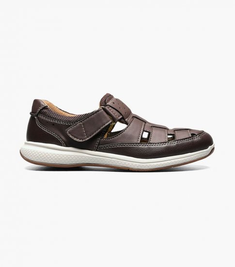 Florsheim Great Lakes Jr. Boys Fisherman Sandal - Brown CH - Click Image to Close